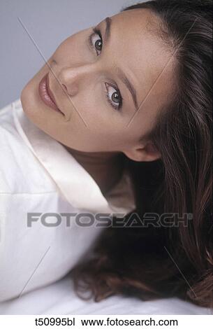 Stock Image - Woman's portrait. Fotosearch