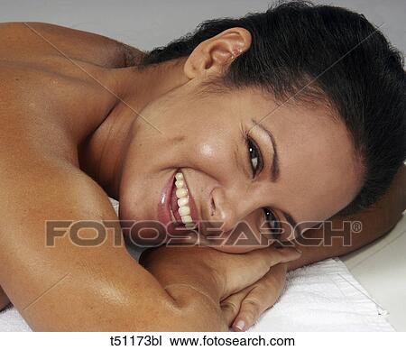 Stock Image - Woman's portrait. Fotosearch