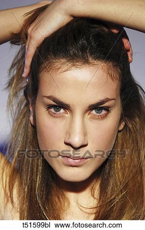 Stock Image - Woman's portrait. Fotosearch