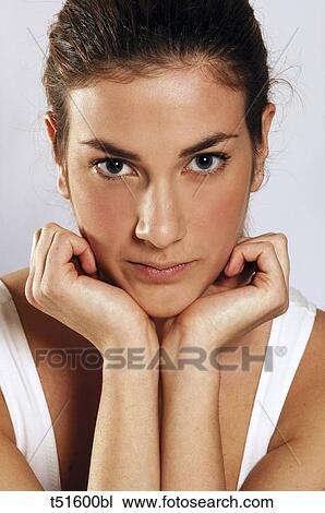 Woman's portrait View Large Photo Image Stock Image - Woman's portrait. Fotosearch