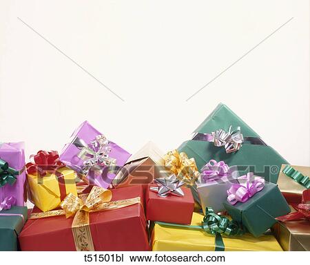 Wrapped gifts View Large Photo Image Stock Image - Wrapped gifts. Fotosearch