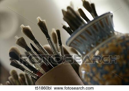 Art brushes View Large Photo Image Stock Image - Art brushes . Fotosearch