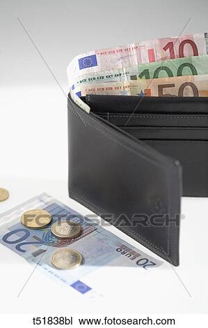 Stock Image - Banknotes in a wallet . Fotosearch