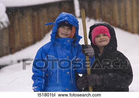 Children in winter View Large Photo Image Stock Image - Children in winter . Fotosearch
