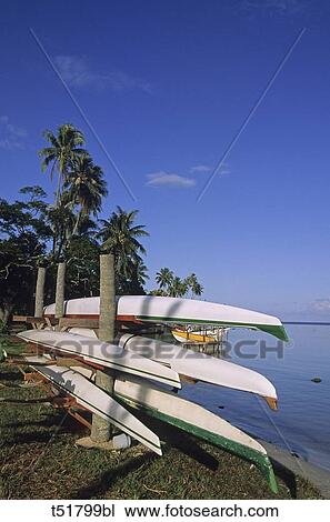 Stock Image - Polynesia, French Polynesia, lagoon Bora Bora . Fotosearch