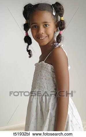 Portrait of African girl View Large Photo Image Stock Image - Portrait of African girl . Fotosearch