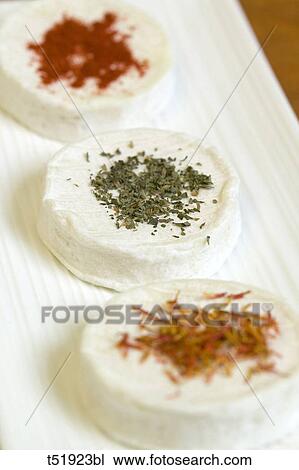 Rocamadour with spices, cheese View Large Photo Image Stock Image - Rocamadour with spices, cheese . Fotosearch