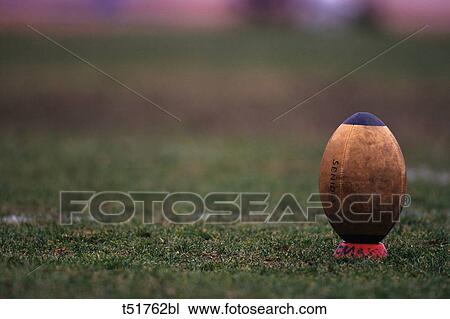 Rugby ball on tee View Large Photo Image Stock Image - Rugby ball on tee . Fotosearch