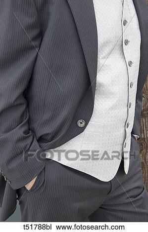 Stock Image - Wedding, groom, suit . Fotosearch