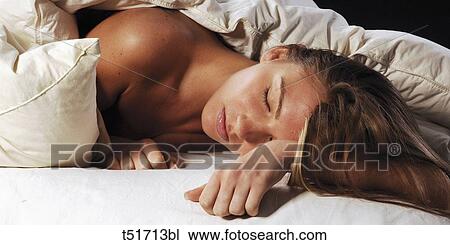 Woman sleeping View Large Photo Image Stock Image - Woman sleeping . Fotosearch