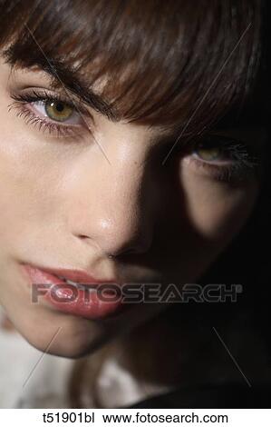 Young woman, portrait, close up View Large Photo Image Stock Image - Young woman, portrait, close up . Fotosearch