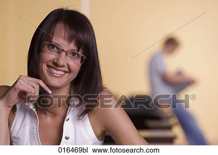 portrait of female student wearing glasses View Large Photo Image Stock Image - portrait of female student wearing glasses. Fotosearch