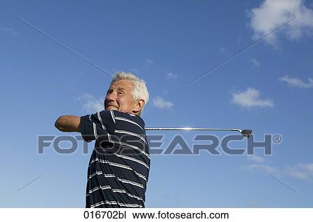 portrait of mature golf player View Large Photo Image Stock Image - portrait of mature golf player. Fotosearch