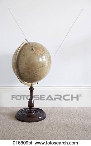 still life of antique globe View Large Photo Image Stock Image - still life of antique globe. Fotosearch