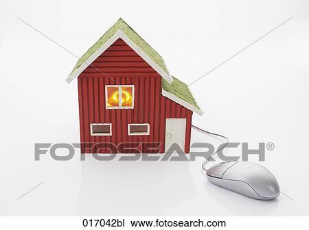 still life of computer mouse and toy house View Large Photo Image Stock Image - still life of computer mouse and toy house. Fotosearch
