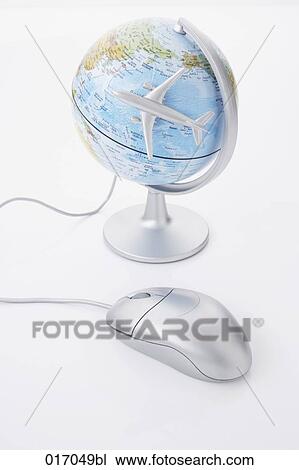 still life of computer mouse globe and toy airplane View Large Photo Image Stock Image - still life of computer mouse globe and toy airplane. Fotosearch