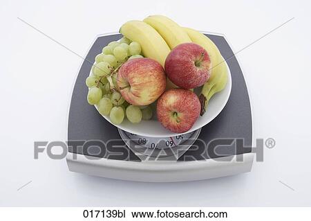 still life of plate with fruit on scales View Large Photo Image Stock Image - still life of plate with fruit on scales. Fotosearch