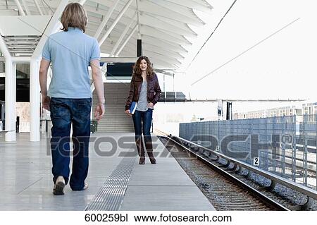 teenage couple meeting at station View Large Photo Image Stock Image - teenage couple meeting at station. Fotosearch