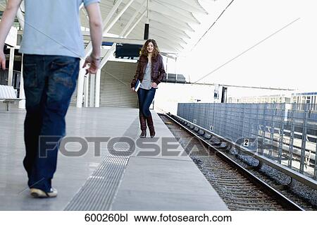 teenage couple meeting at station View Large Photo Image Stock Image - teenage couple meeting at station. Fotosearch