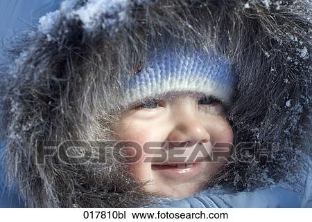 headshot of baby in winter clothes View Large Photo Image Stock Image - headshot of baby in winter clothes. Fotosearch