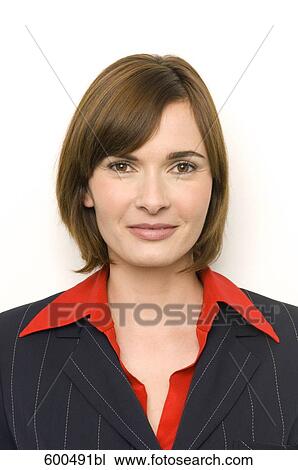 headshot of businesswoman wearing red shirt View Large Photo Image Stock Image - headshot of businesswoman wearing red shirt. Fotosearch