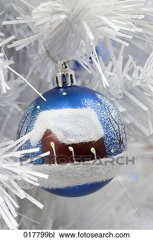 painted bauble hanging on christmas tree View Large Photo Image Stock Image - painted bauble hanging on christmas tree. Fotosearch