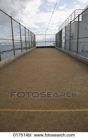pitch for playing boule on cruise ship View Large Photo Image Stock Image - pitch for playing boule on cruise ship. Fotosearch