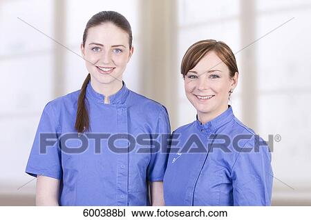 portrait of two nurses View Large Photo Image Stock Image - portrait of two nurses. Fotosearch