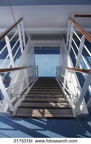 stairway on cruise ship View Large Photo Image Stock Image - stairway on cruise ship. Fotosearch