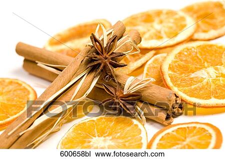 still life of orange slices and cinnamon sticks View Large Photo Image Stock Image - still life of orange slices and cinnamon sticks. Fotosearch