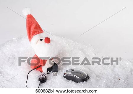 toy santa claus with computer mouse View Large Photo Image Stock Image - toy santa claus with computer mouse. Fotosearch