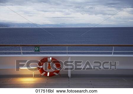 view from cruise ship on ocean at twilight View Large Photo Image Stock Image - view from cruise ship on ocean at twilight. Fotosearch