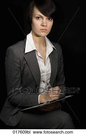 portrait of businesswoman taking notes View Large Photo Image Stock Image - portrait of businesswoman taking notes. Fotosearch