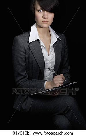 portrait of businesswoman taking notes View Large Photo Image Stock Image - portrait of businesswoman taking notes. Fotosearch