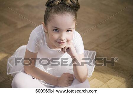 portrait of young girl in ballet dress View Large Photo Image Stock Image - portrait of young girl in ballet dress. Fotosearch