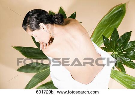 high angle view of half dressed woman View Large Photo Image Stock Image - high angle view of half dressed woman. Fotosearch