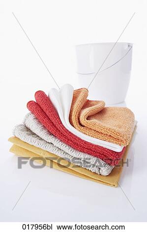still life of cleaning cloths and bucket View Large Photo Image Stock Image - still life of cleaning cloths and bucket. Fotosearch