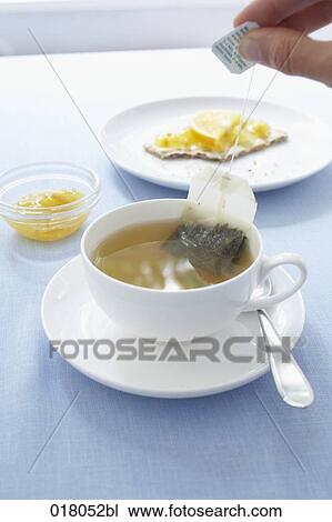 still life of cup of tea and crisp bread with orange jam View Large Photo Image Stock Image - still life of cup of tea and crisp bread with orange jam. Fotosearch