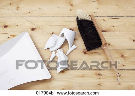 still life of dustpan and brush with broken cup View Large Photo Image Stock Image - still life of dustpan and brush with broken cup. Fotosearch