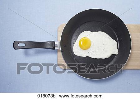 still life of fried egg in pan View Large Photo Image Stock Image - still life of fried egg in pan. Fotosearch
