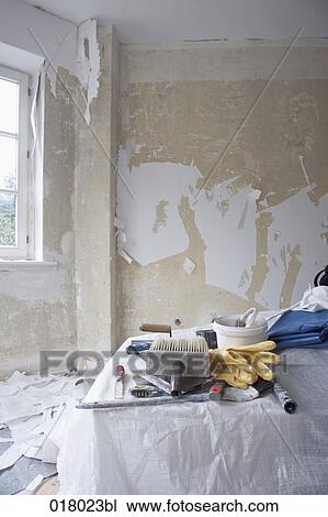 Stock Image - still life of home improvement equipment. Fotosearch