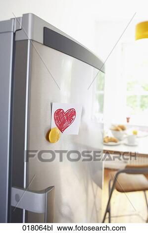 still life of refrigerator with note on door View Large Photo Image Stock Image - still life of refrigerator with note on door. Fotosearch
