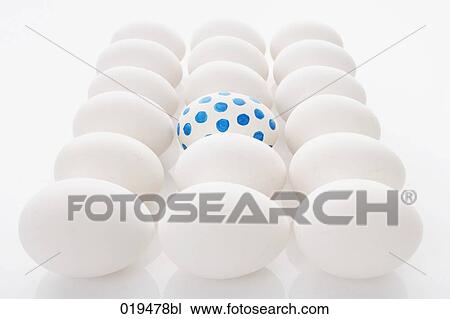 still life of white eggs with a painted one in the center View Large Photo Image Stock Image - still life of white eggs with a painted one in the center. Fotosearch