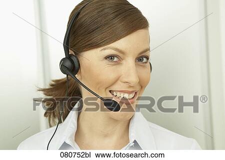 headshot of female call center agent View Large Photo Image Stock Image - headshot of female call center agent. Fotosearch