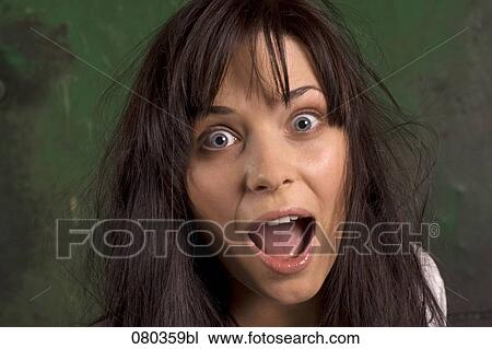 headshot of shocked young businesswoman View Large Photo Image Stock Image - headshot of shocked young businesswoman. Fotosearch