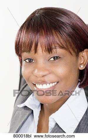 headshot of smiling black businesswoman View Large Photo Image Stock Image - headshot of smiling black businesswoman. Fotosearch