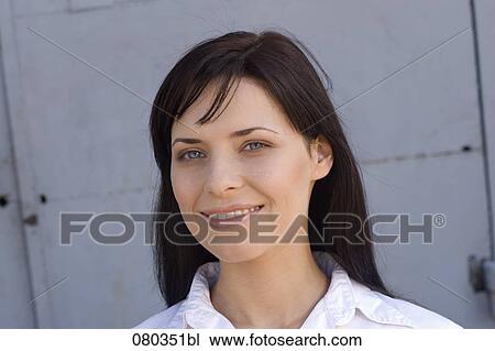 headshot of young businesswoman outdoors View Large Photo Image Stock Image - headshot of young businesswoman outdoors. Fotosearch