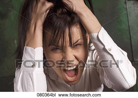 portrait of screaming businesswoman View Large Photo Image Stock Image - portrait of screaming businesswoman. Fotosearch