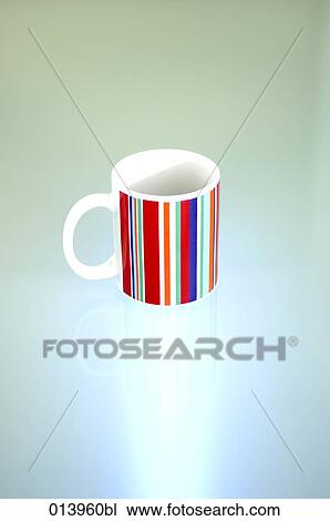 still life of colourful and striped empty mug View Large Photo Image Stock Image - still life of colourful and striped empty mug. Fotosearch