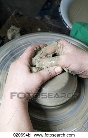 detail of potter forming jar on potter´s wheel View Large Photo Image Stock Image - detail of potter forming jar on potter´s wheel. Fotosearch